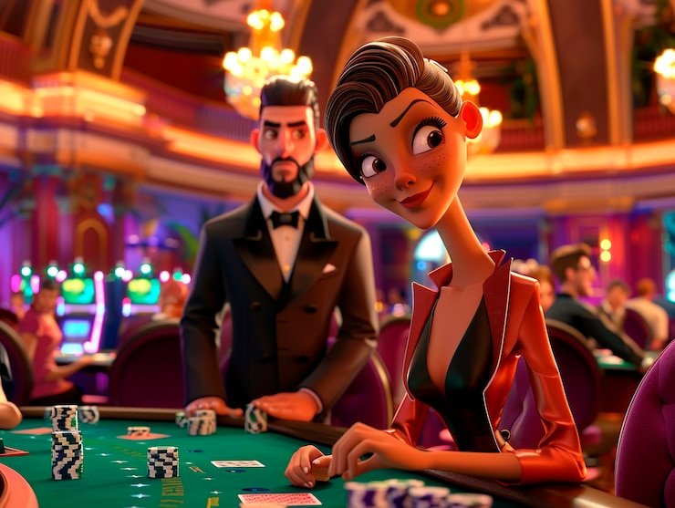 Layar meja live baccarat cendanabet dengan dealer, kartu, dan panel kontrol taruhan